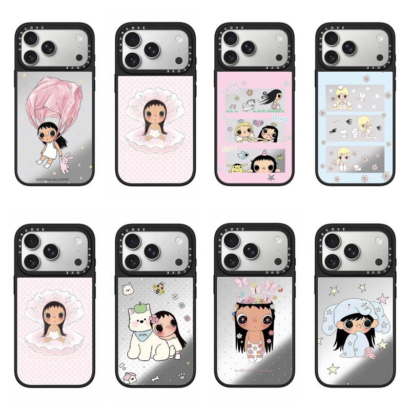 yuy Xiaoyu Flying Bag Girl Magnetic Case for iPhone 16 Pro Max, 17/14 Pro Mirror Finish