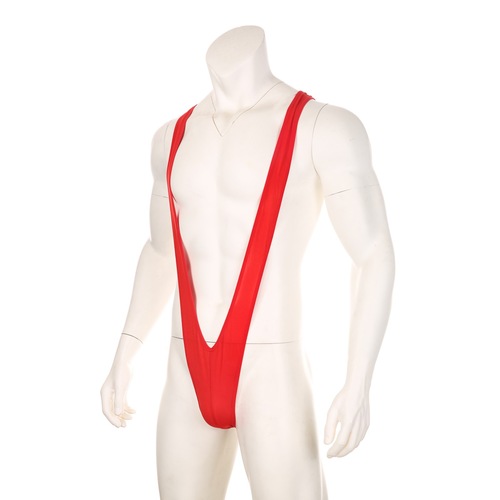 Wholesale men's erotic underwear V-shaped bodysuit sexy briefs stretchy suspender-style swimming trunks direct factory sales