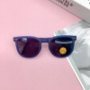 Fashionable silica gel children's retro sunglasses, sun protection cream, new collection, UF-protection