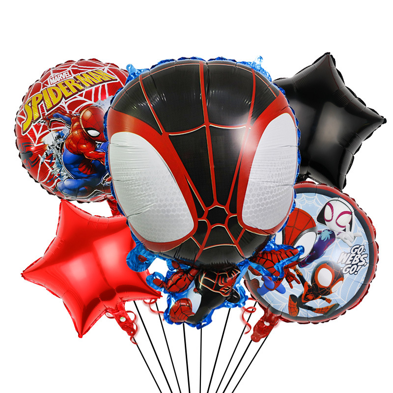Comercio exterior transfronterizo Marvel cumpleaños globo traje Iron Man Spider-Man juguete para niños al por mayor globo de película de aluminio