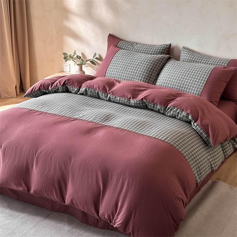 Nantong Home Textiles Four-Piece Set of Pure Cotton Bed Sheetss, Quilt Covers, Pillowcases, Bedding, Accessible Luxury and High-End Quilts
