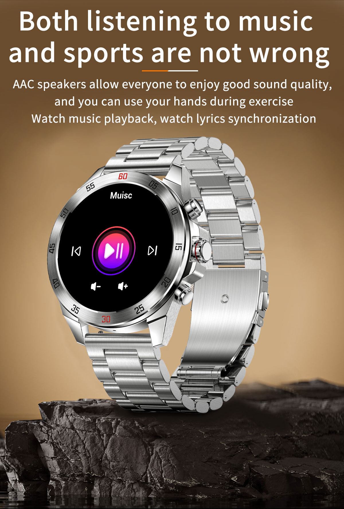 Smartwatch uomo con cardiofrequenzimetro e chiamate bluetooth_voghion.com