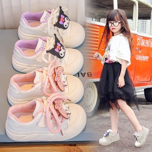 Girls Canvas Shoes Cartoon Kidsren's Breathable Sneakers 2025 Spring & Fall New Girls' Sports Shoes Fashionable Casual Shoes