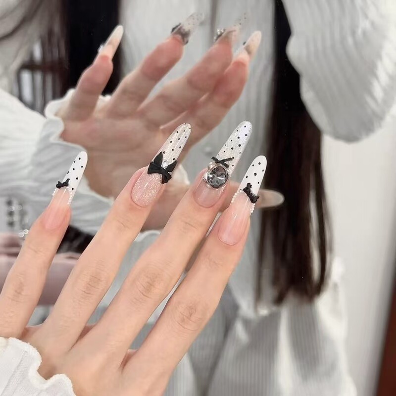 Handmade Manicure, Small Fragrance Style, Bow, Cat Eye, French Manicure, High-End Sweet Girl Whitening Student Manicure Handmade Manicure, Small Fragrance Style, Bow, Cat Eye, French Manicure, High-End Sweet Girl Whitening Student Manicure