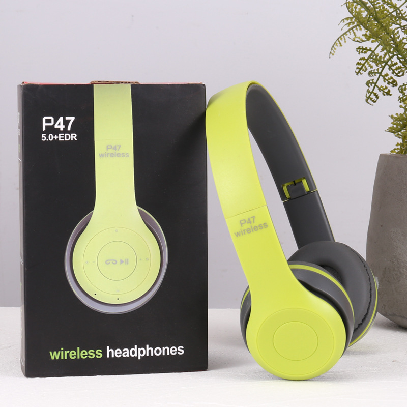 Stereo transfronterizo P serie deportiva auriculares Bluetooth 5.0 auriculares P47 auriculares de juegos inalámbricos suministro directo