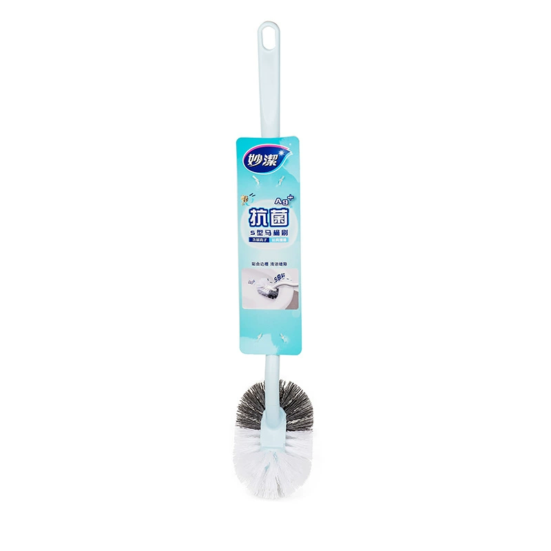 Toilet Brush, Antibacterial Silver‑Ion Hygienic Brush, Long Handle with Hanging Hole, 0.15 kg