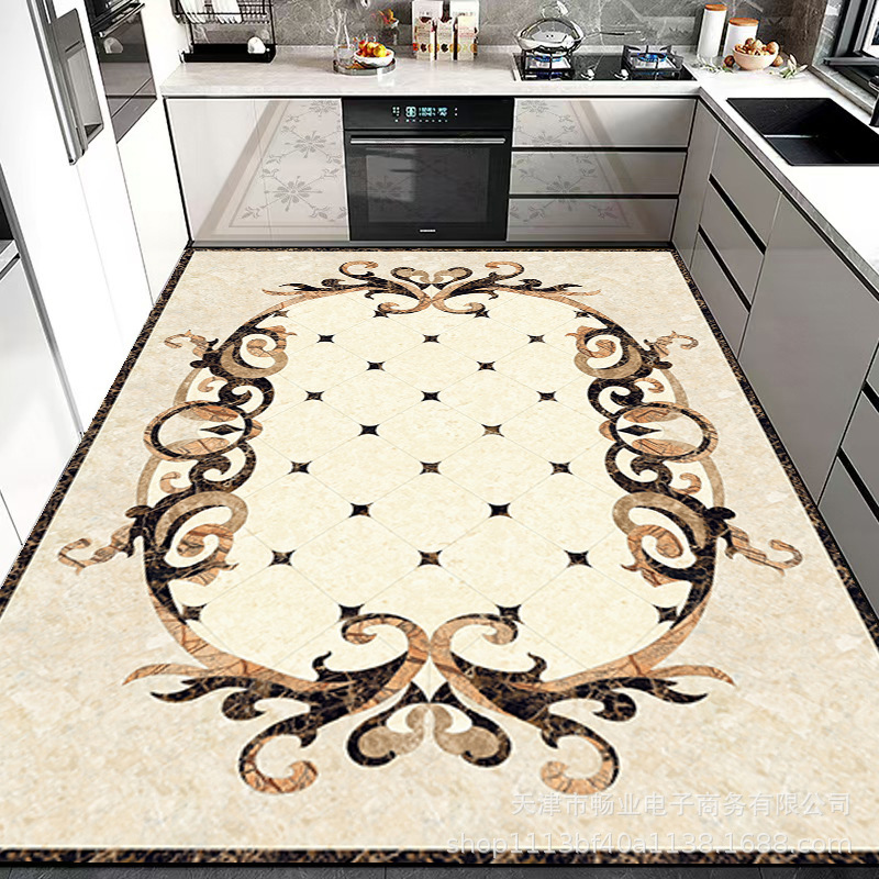 Cross-Border Kitchen Floor Mats Are Stain-Resistant, Non-Slip, Water-Absorbent, Diatom Mud, Quick-Drying, Washable, and Can Be Used as a Full-Cover Home Kitchen Carpet