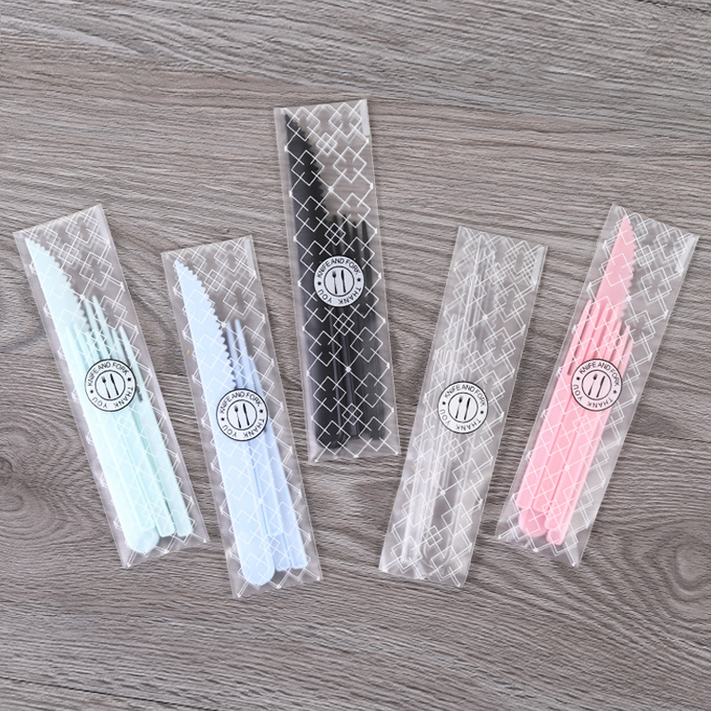 中秋月饼刀叉一次性水果刀叉烘焙食品级塑料餐具刀叉1刀4叉独立包