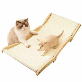 跨境新品一体防猫抓沙发猫窝猫抓板剑麻耐磨不掉屑大号躺椅猫爪板