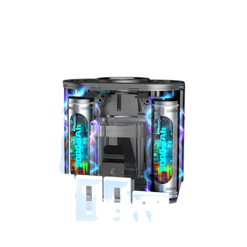 Ventilador de cintura colgante, motor sin escobillas universal, aleación de aluminio, ventilador de violencia de oro compacto, banco de energía, clip, cintura, cuello colgante, pequeño viento de mano