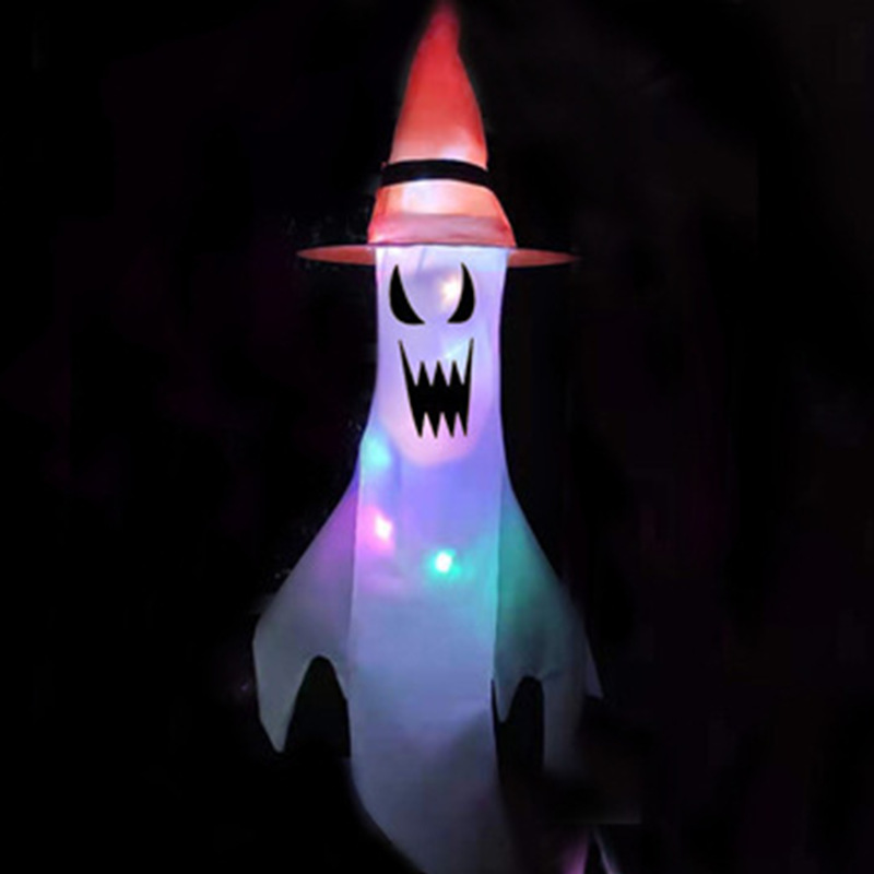 Fantasmas de Halloween fantasmas colgantes con lámparas luminosas de fantasmas colgantes de decoración de lámparas colgantes de casa embrujada transfronteriza luz nocturna