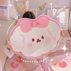 かわいい犬ぬいぐるみ寝室ベッドサイドブランケット模造カシミヤカーペット浴室吸収性滑り止めマット浴室の床マット