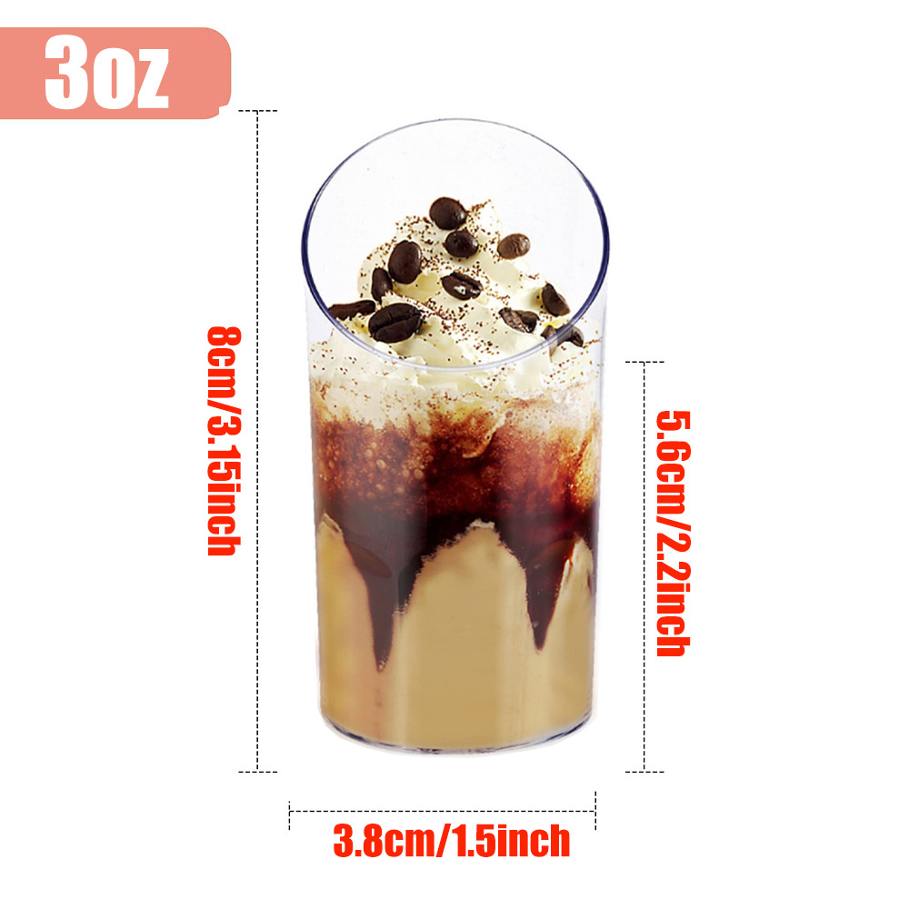 Slanted round cup 90ml