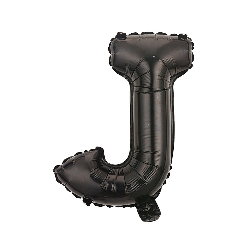 Estilo americano Delgado 16 pulgadas inglés carta globo pequeño tamaño A- Z cumpleaños boda habitación decoración aluminio película globo al por mayor