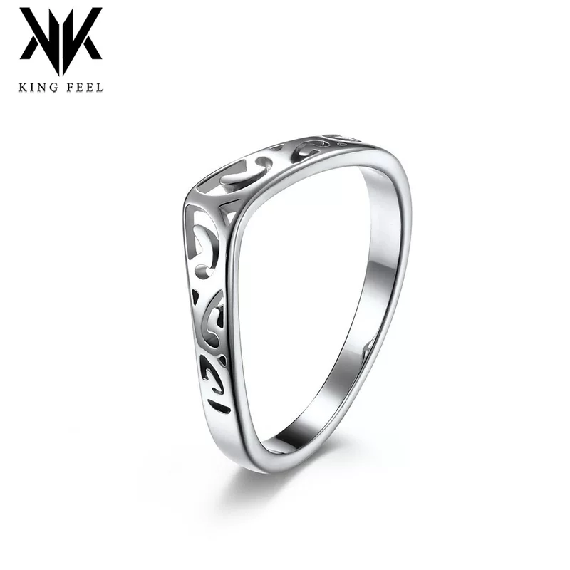 Стainless Steel Heart-Shaped Ring Jewelry in Steel or Pink Gold, Multiple Sizes for Women