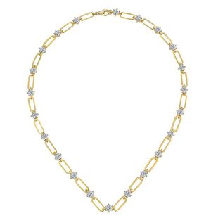 Брендовое ретро золотое ожерелье, европейский стиль, 4.5мм, золото 18 карат