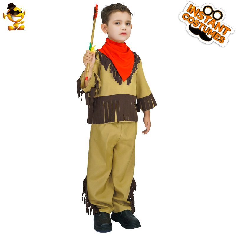Indio niño pequeño traje etapa traje mascarada ropa de fiesta Halloween Cosplay traje