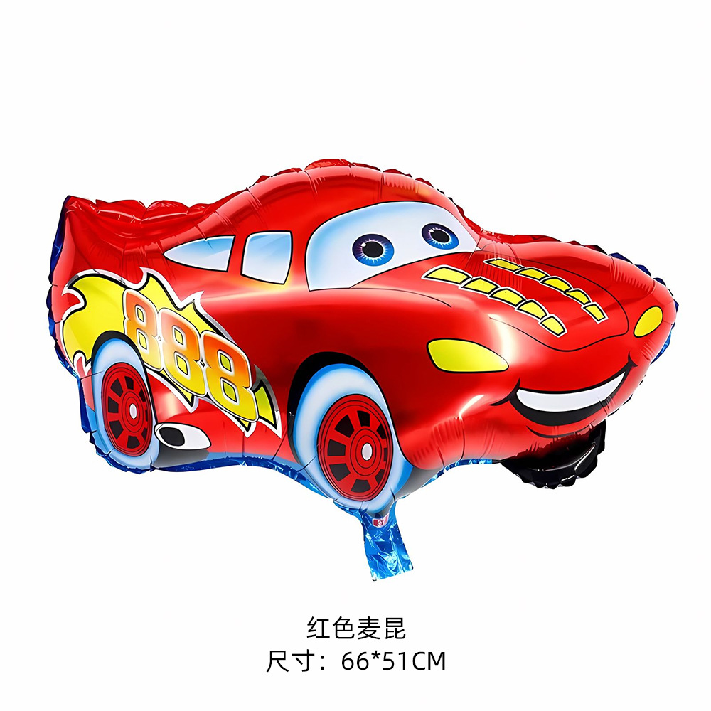 Nuevo vehículo de dibujos animados globo de película de aluminio para automóviles feliz cumpleaños lugar decoración de globo de fiesta para niños