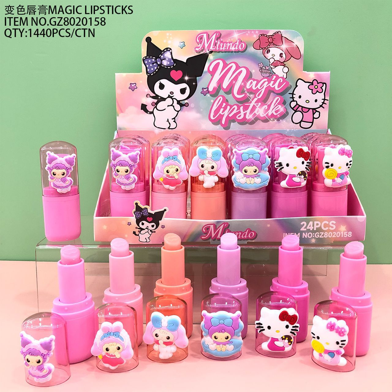 Nuevo producto Mlundo color lipstick gelatina color lipstick humectante lipstick cuidado de labios maquillaje al por mayor