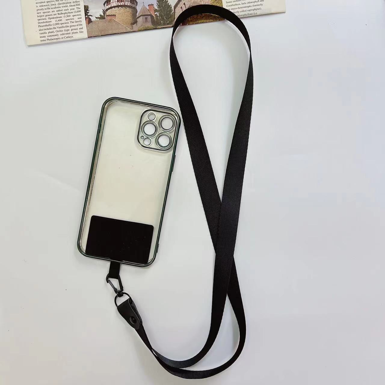Weaving strap universal phone case multifunctional keychain chest tag hanging rope detachable patch_voghion.com