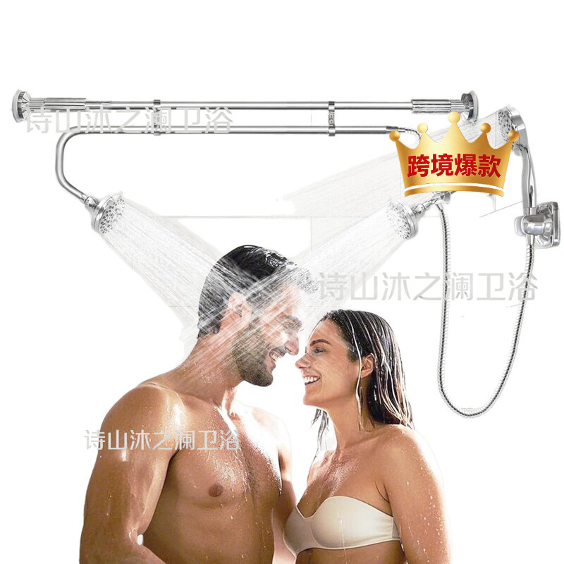 Cross-Border Popular Double Supercharged Shower Head 9-Function Handheld Shower Head Bath Shower Set Wholesale