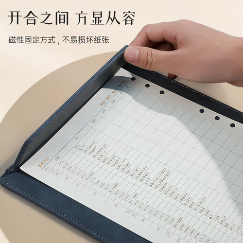 New leather A4 conference mat writing board desktop office supplies hotel conference note holder writing board holder