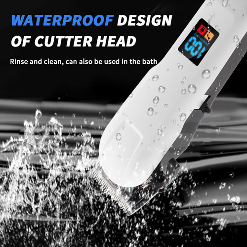 Cross-border multi-level adjustment LCD digital display hair clipper electric hair clipper USB rechargeable hair clipper high power shaver