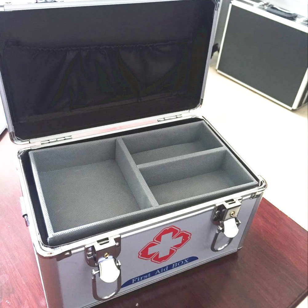 厂家家庭医药箱多功能家用铝合金医药箱手提医疗急救箱出诊药箱