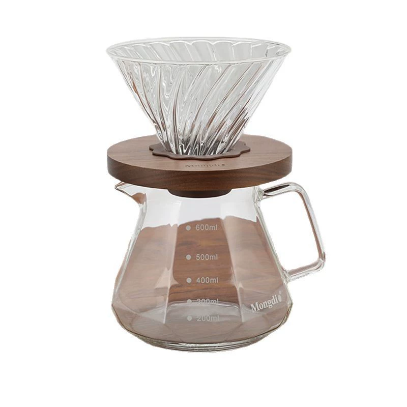 Glass coffee coffee pot, cigarette holder, set