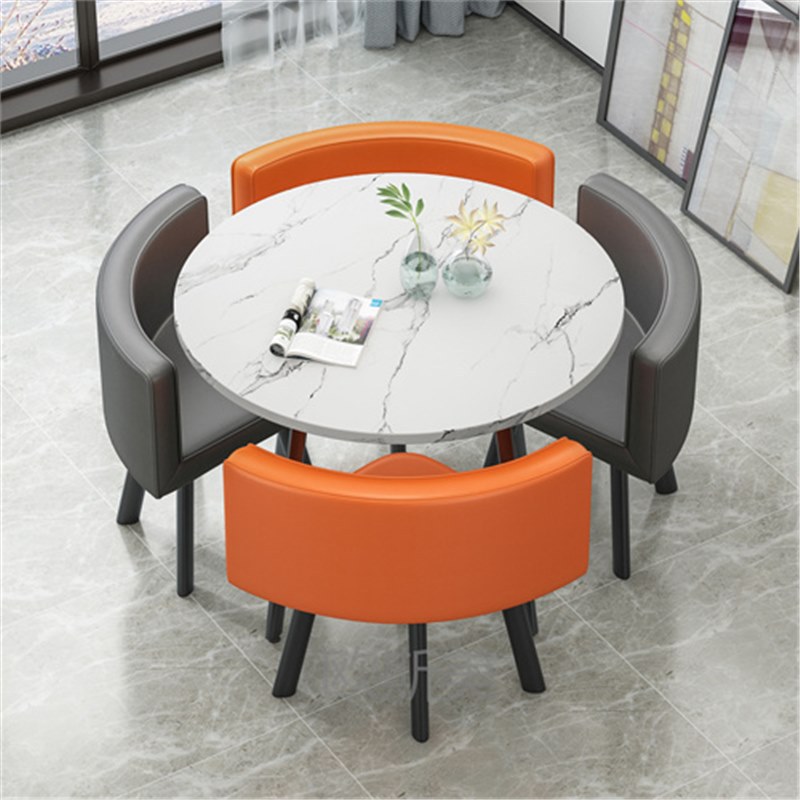 라운드 화이트 모조 회색 오렌지 껍질