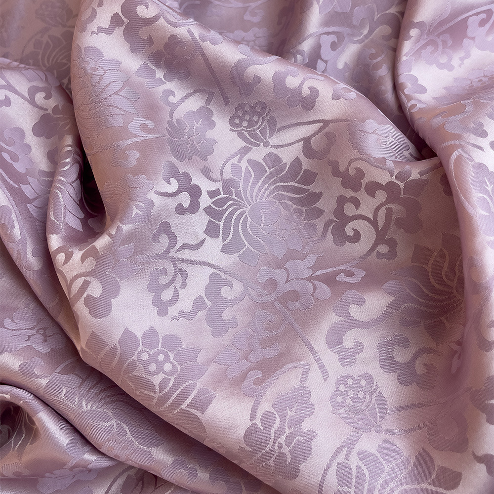 Jacquard de seda 2024 nuevo producto 16mm 114cm tela de seda camisa vestido ropa de cama
