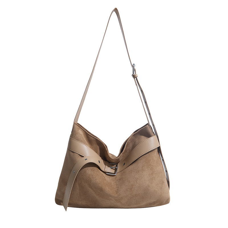 Transfronterizo mochila de seda esmerizada bolsa de gran capacidad para mujeres 2025 nuevo retro bolso de hombro lazo viento mochila