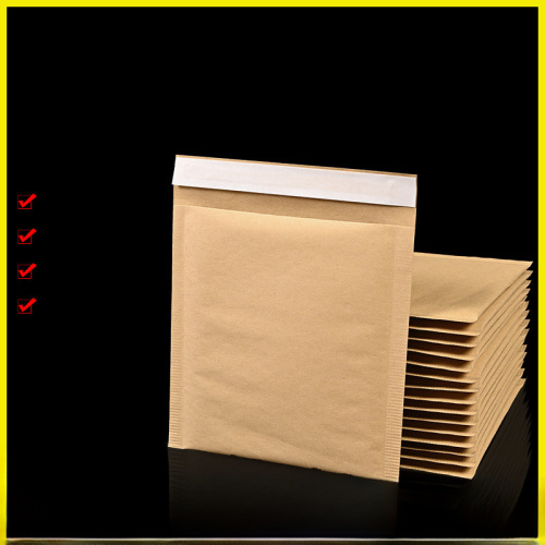 Kraft bubble mailer self-adhesive bag manufacturer packaging envelope bag thickened shockproof packing bubble express mail bag printing
