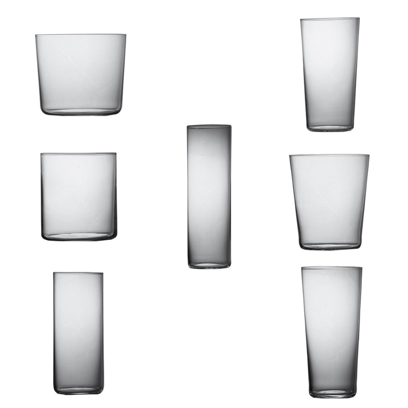 Taza de whisky de cristal japonesa, taza de cóctel, taza de hipo, taza de bebida fría de jugo ultra delgada larga