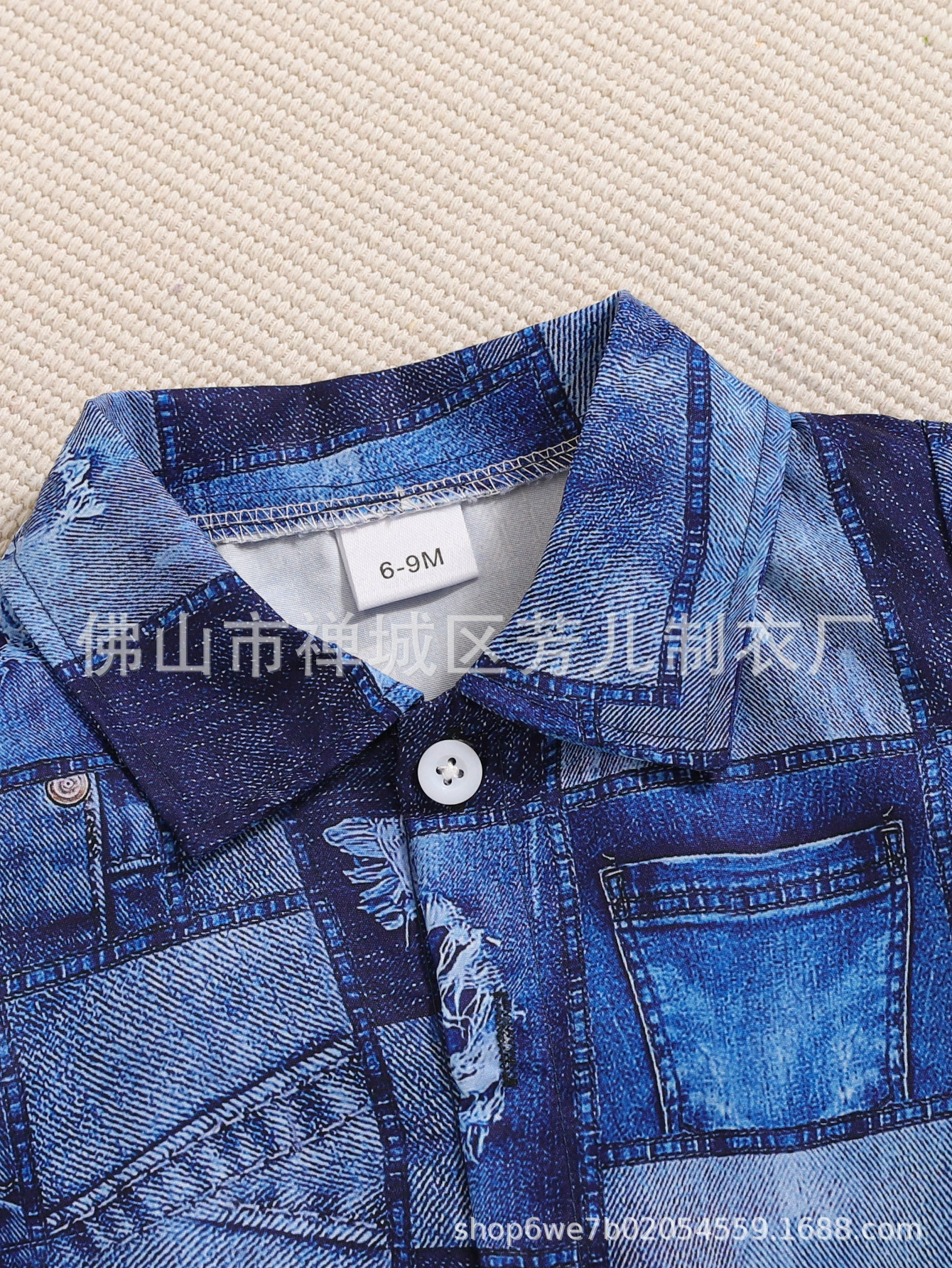 Футболка джинсовая бренда для мальчиков, набор, Cross-border торговля, Aliexpress