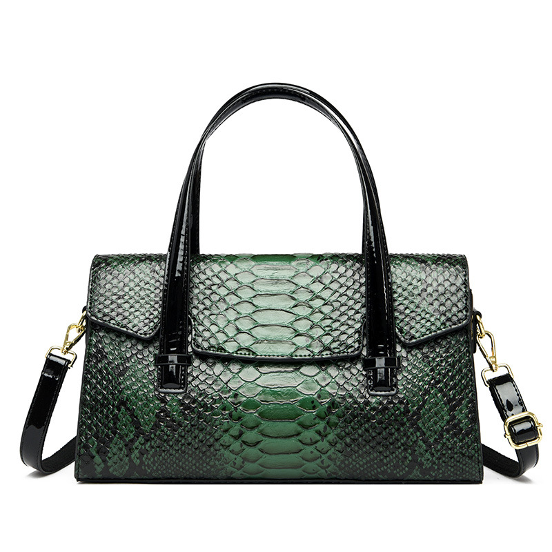 Moda versátil nuevo bolso de las mujeres bolso de pitón patrón retro Otoño e Invierno hombro bolsa de mensajero bolso de las mujeres elegante estilo europeo y americano