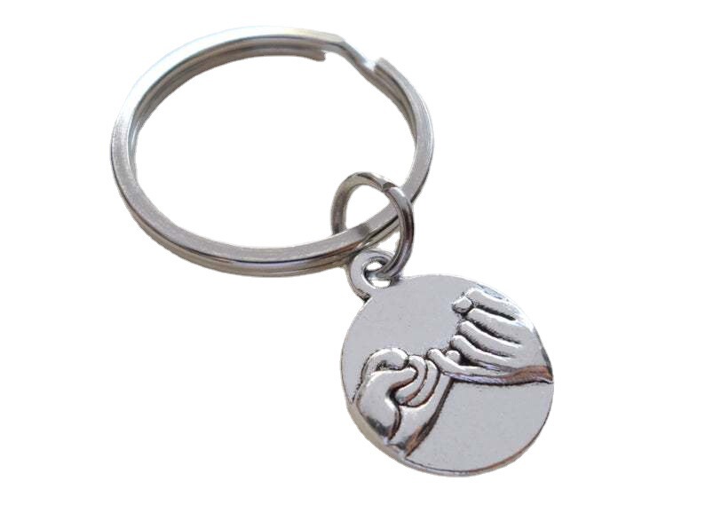 Pinky little finger promises to make a contract key chain couple sister key chain good friend friendship key chain