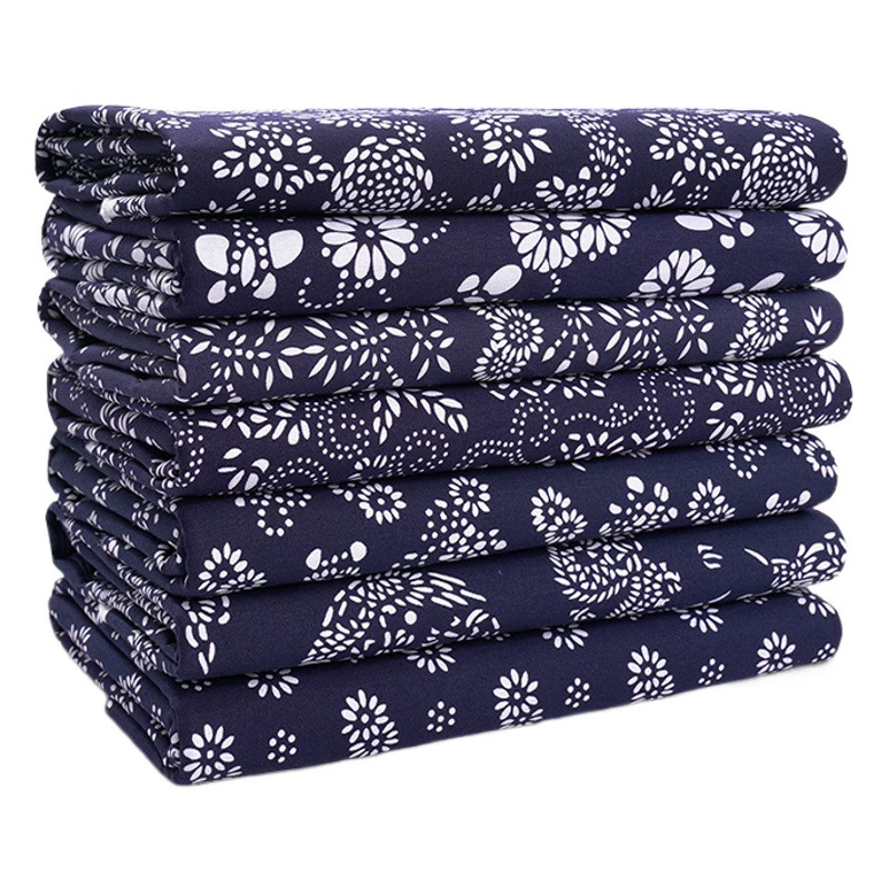 Утолщенная чайная салфетка Wuzhen Nongjiale, односторонняя синяя ткань из чистого хлопка с принтом, фартук для багажа, скатерть, ткань для штор в наличии