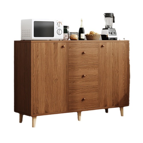 Sideboard living room storage locker log Japanese kitchen home wall cabinet small furniture simple cupboard
