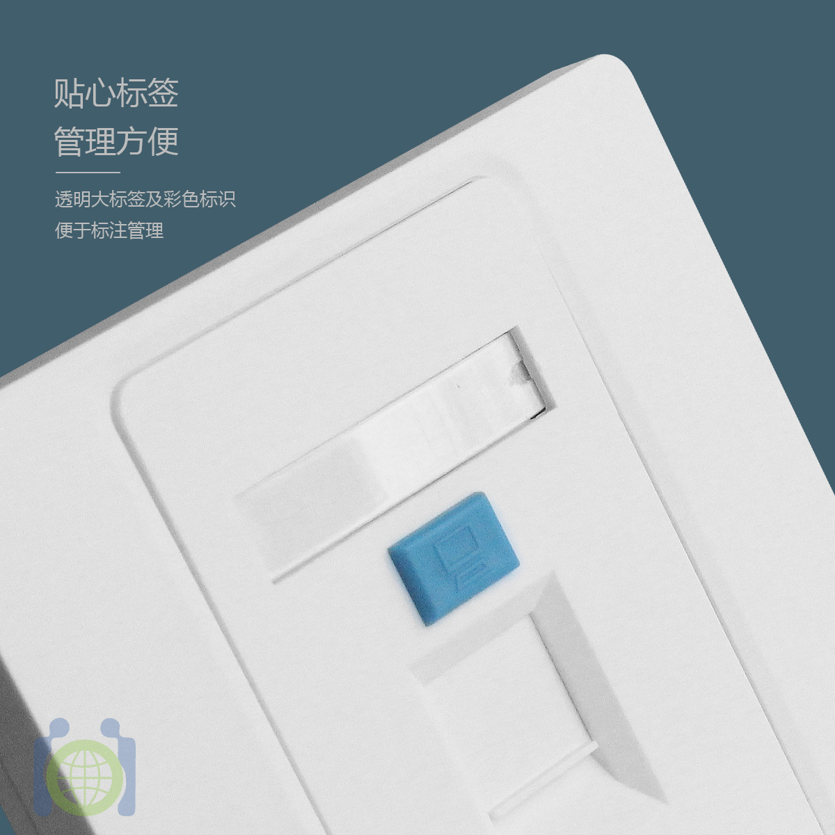 工厂供应单口面板 双口三口四口面板 RJ45网络面板 网络模块批发