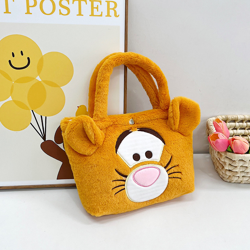 2023 nuevo bolso de peluche bolso de hombro de niña de dibujos animados bolso de hombro de chicas