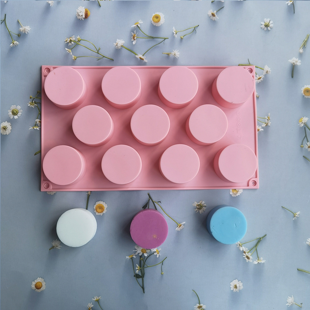 11 cilindro 31 molde de silicona pastel helado pudín molde de postre jabón utensilios de cocción