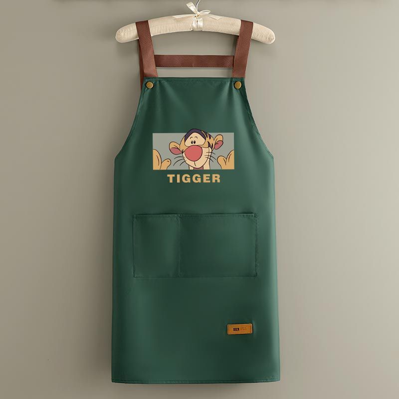 新型ウィニー防水防油エプロン家庭用キッチン料理大人用ウエスト飲食専用カスタムロゴ印字|undefined