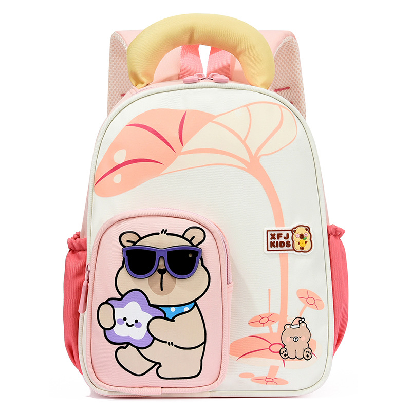 Mochila infantil preescolar Kapibara lindas niñas mochila de jardín de infantes 3 años 5 años mochila ligera para niños