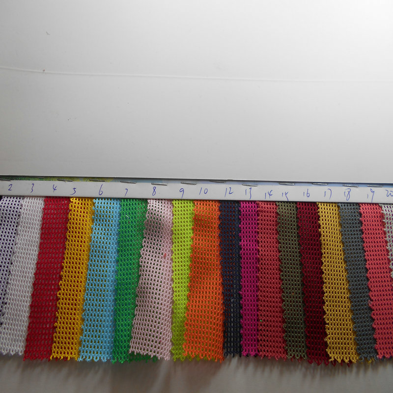 全涤服装鞋材网眼布 加厚镂空吸湿排汗树干网布 方格网网孔面料