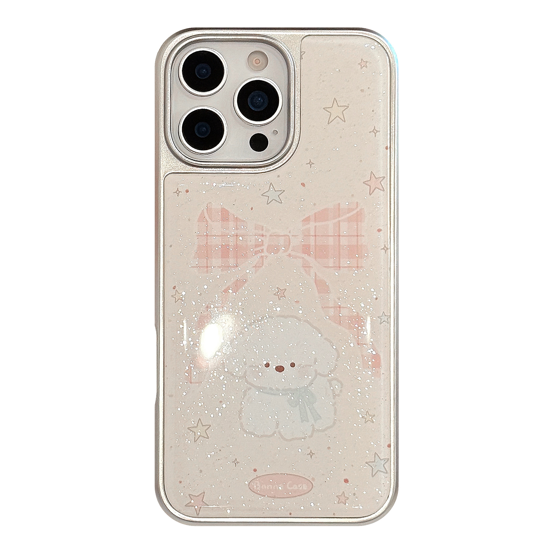 Funda para Teléfono con Lazo y Cachorro para iPhone 16, Apple 15 Pro Max, iPhone 14, Resina Brillante, iPhone 17, Funda Rígida para Huawei