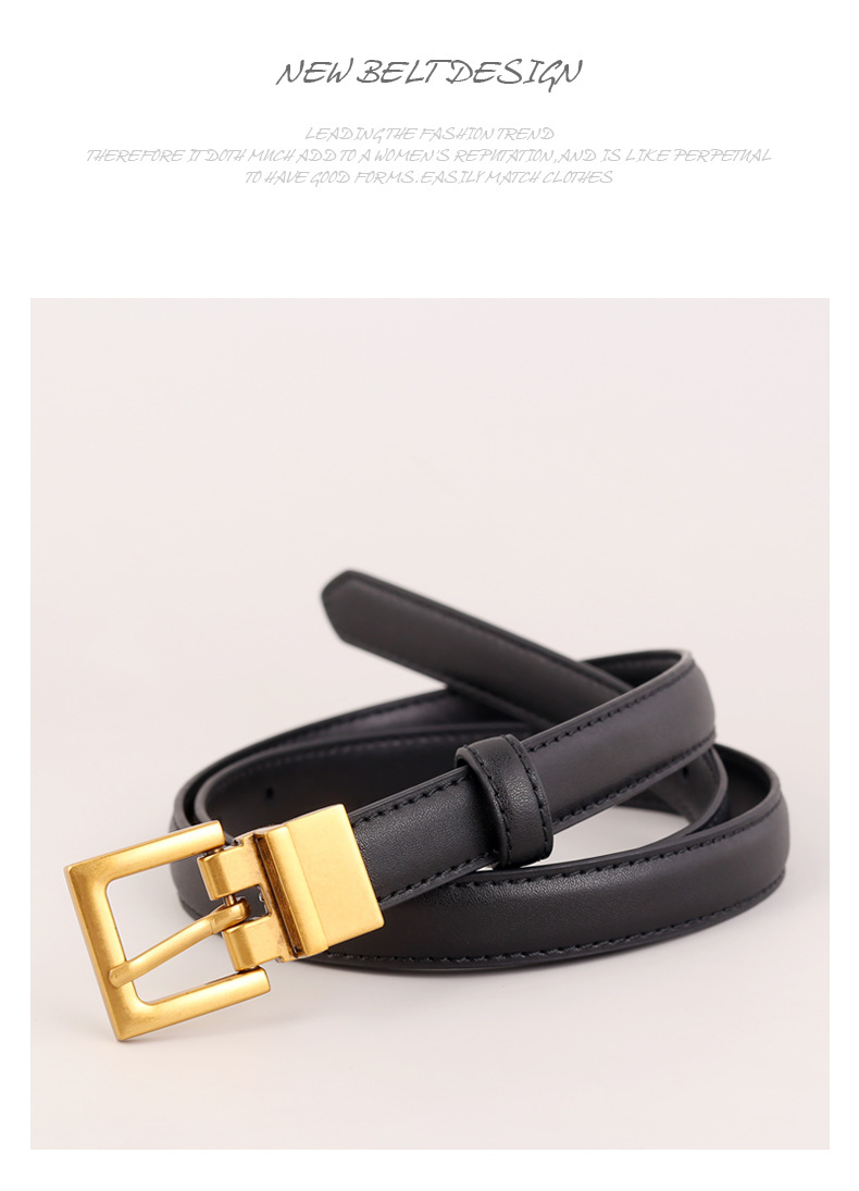 Nišni novi ženski pas iz pravega usnja, retro videz, preprost in vsestranski dekorativni kavbojski pas za ženske, hitra dostava_voghion.com