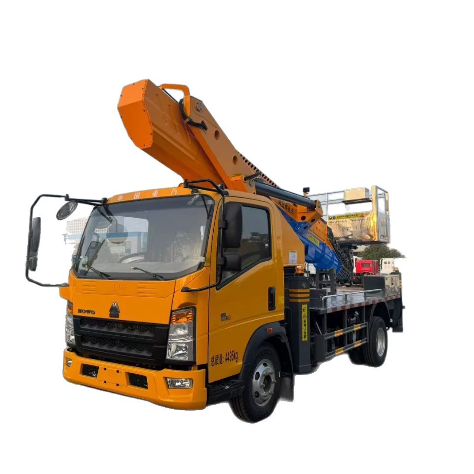 Прямые продажи завода SINOTRUK голубой марки 13-36м подъемник для работ на высоте, установка и обслуживание уличного освещения, подъемный транспорт