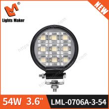 新款LED工作灯 54W车载越野车灯 led探照灯汽车射灯工作灯前杠灯