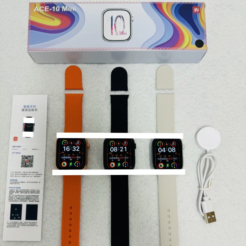 Трансграничные новые ace-10mini умные часы watch10 женский подарок Bluetooth вызов небольшой экран 45MM